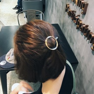 抓夹短发留长发过渡期发夹头顶一字边夹手工清新配件新娘爱心百搭