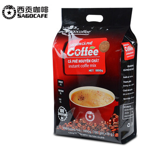 新店促销 越南西贡咖啡三合一原味咖啡含糖含奶 100条袋装1800克