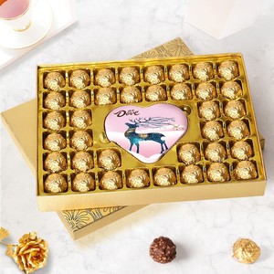 德芙巧克力礼盒糖果零食送男女朋友老婆小孩表白创意爱心生日礼物