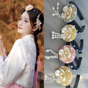 延吉韩国儿童发箍发饰朝鲜族发卡女士韩服头饰女童舞台演出配饰