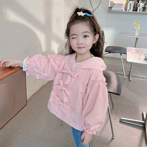 三岁四岁五岁六岁七女童春装外套2024新款洋气衬衫小女孩儿童衣服