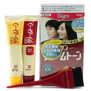美源（Bigen）染发剂日本原装进口可瑞慕染发膏植物遮白发焗油膏