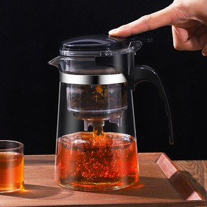 泡茶杯茶水分离家用过滤冲茶器加厚玻璃茶具杯套装功夫飘逸杯茶壶