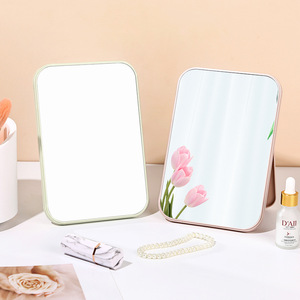 【5个】镜子桌面清化妆镜子女卫生间台式简易可折叠梳妆镜子自粘