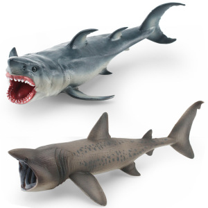 大白鲨姥鲨模型仿真海洋动物噬人鲨食人鲨鲨鱼桌面摆件儿童玩具