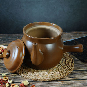 热销熬药小锅传统老式煎药锅熬中药壶罐明火燃气陶瓷养生煲耐高温