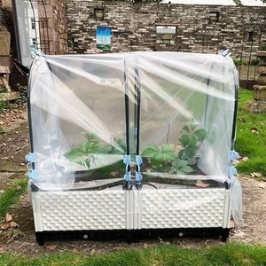 花箱种菜盆阳台耐用暖棚塑料薄膜种植箱架子爬藤架户外小型保温棚