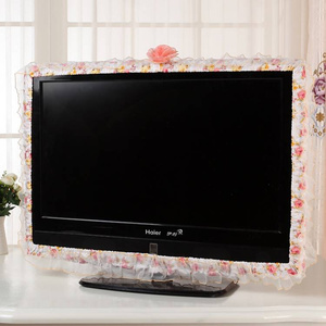 电视机装饰边圈挂式欧式可爱花边包边框套电视罩电视机外框套护边