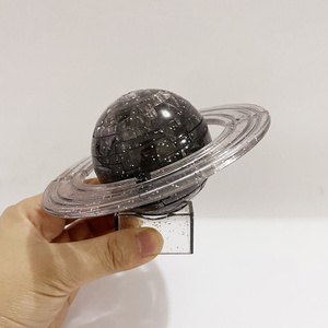 新品7S立体水晶拼图土星星球模型3d立体拼插塑料拼装手工生
