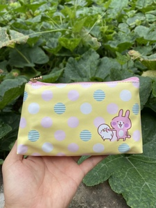 日单kanahei’s卡娜赫拉的小动物小鸡粉兔收纳包零钱包笔袋化妆包