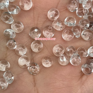 新品3-3.6mm透明仿水晶玻璃水滴米珠手工串珠材料服装辅料DIY吊珠