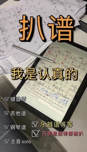 扒谱扒带打谱功能谱吉他谱钢琴谱弹唱谱简谱乐队总谱贝斯谱乐器谱