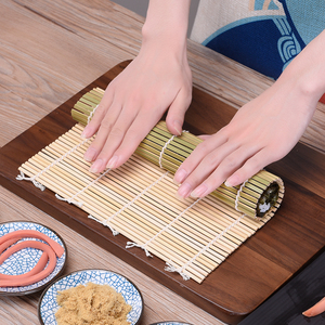 日本家用不粘寿司帘子做寿司的工具竹帘卷席紫菜包饭竹子卷帘模具