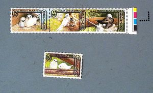 外国邮票  A17 诺福克 1980鸟 4全MNH