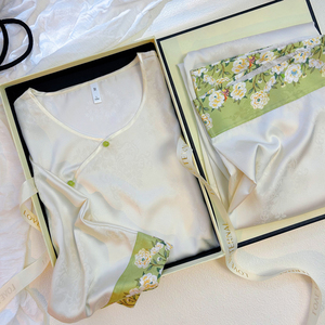 母亲节礼物送妈妈婆婆给长辈高档冰丝绸睡衣礼盒装生日实用的礼品