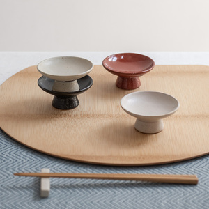 日本进口Studio M高台豆皿日式和风陶瓷点心碟和果子茶碟配菜碟
