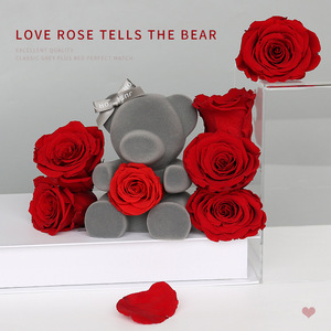 永生花玫瑰熊公仔 永生花玫瑰熊公仔品牌 价格 阿里巴巴