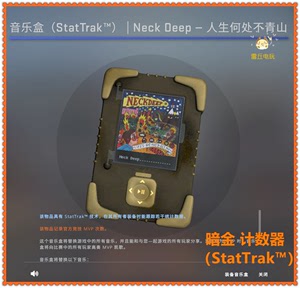 CSGO 音乐盒（StatTrak™） Neck Deep 人生何处不青山 暗金 CS2