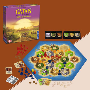 正版卡坦岛桌游扩展包儿童玩具Catan基础版卡牌亲子多人聚会游戏