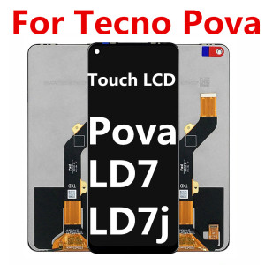 适用于传音Tecno Pova LD7 LD7j屏幕总成 液晶屏 pova触摸显示