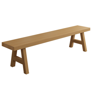 现代简约实木长凳餐厅长条椅成人纯实木书桌电脑椅板凳家用长条凳