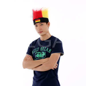 2022世界杯足球德国酒吧足球帽球迷假发用品 cosplay道具创意帽子