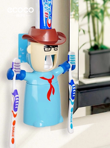 生日礼物意可可ecoco正品爱情勇士挤牙膏器套装牙刷置物架
