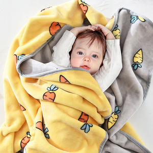 儿童毛毯幼儿园午睡小被子宝宝新生婴儿夏季盖毯春秋珊瑚绒毯子