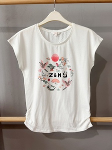 可爱卡通针织棉质圆领夏季短袖T恤睡衣家居服熊猫图案