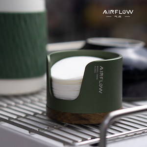AIRFLOW/气流意式咖啡机圆形滤纸收纳架 丸型滤纸U口防尘收纳底座