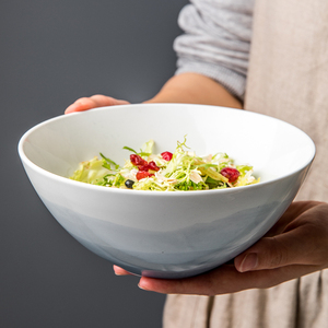 北欧陶瓷面碗大号米饭碗家用创意汤碗泡面碗个性大碗好看的沙拉碗