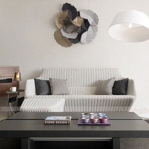 后现代客厅实木沙发港式轻奢风 个性时尚三人沙发 定制简约沙发