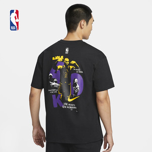 Nike耐克NBA湖人詹姆斯男子经典纪念休闲T恤