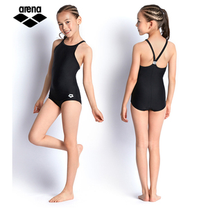 Arena阿瑞娜儿童泳衣 新款女童连体三角显瘦大码少女温泉游泳装备