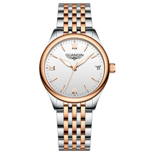 瑞士正品冠琴全自动机械表女 品牌女表日历 外贸新款简约女士手表