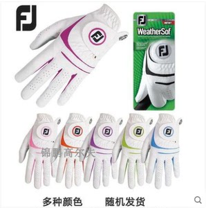 正品高尔夫手套Footjoy WeatherSof女士fj双手防滑耐磨golf小羊皮