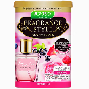 日本巴斯克林浴盐保湿舒缓助眠香水入浴剂玫瑰莓果香
