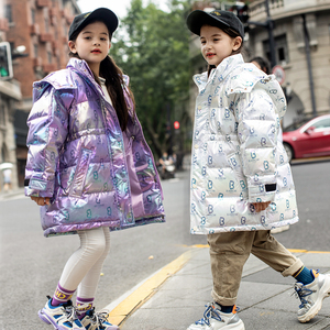 10岁女童羽绒服中长款洋气时髦2020新款韩版白鸭绒中大童儿童冬装