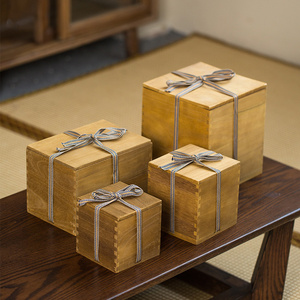 日式茶具礼品盒子紫砂壶包装盒茶杯盒桐木盒瓷瓶瓷器空盒子可定制