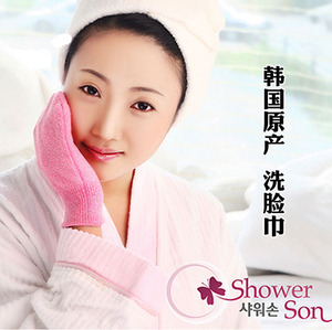 韩国进口洗面手套儿童洗澡巾洁面手套单只免搓手套澡巾擦脸手套