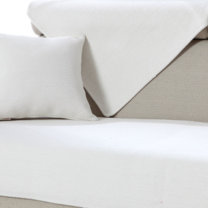 布艺沙发垫白色四季通用简约现代防滑沙发盖布坐垫沙发套罩盖巾