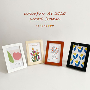 frame 韩国复古木质相框 黑白原木多色照片 小尺寸桌摆 家居装饰