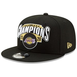现货2020年NBA湖人队总冠军帽黑色颁奖詹姆斯同款大童儿童帽子