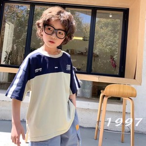 木子橡儿童夏季短袖T恤2021新款洋气童装男童韩版中大童吸汗半袖t