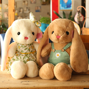 可爱小兔子毛绒玩具公仔长毛兔兔布娃娃儿童生日礼物玩偶抱枕送女