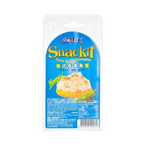 泰国进口零食风味牌snackit美式吞拿鱼餐+饼干罐头~103g