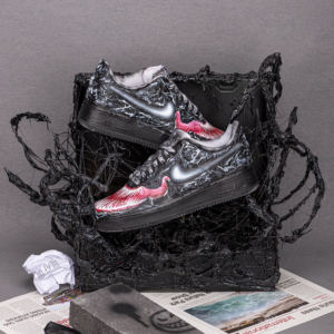 玩物心重 NIKE AF1毒液联名致命守护者空军一号球鞋定制手绘DIY鞋