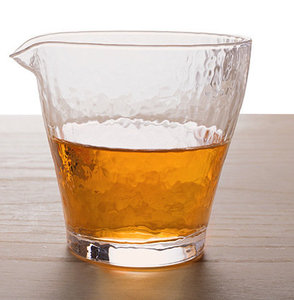 日本进口佐佐木水波纹品茗杯公道杯家用日式简约透明玻璃杯子耐热