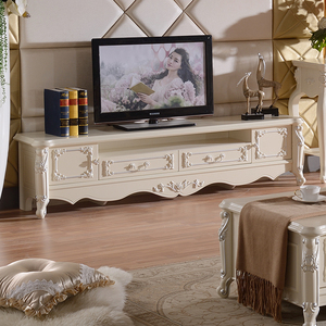 欧式电视柜组合烤漆实木客厅矮柜大理石地柜简约电视机柜