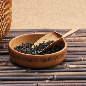 中式古韵竹碗 工艺品赏茶荷茶室碟子茶洗 茶楼雕花赏茶盘瓜子盘子
